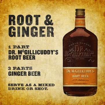 1 part Dr. McGillicuddy&#39;s Root Beer, 3 parts ginger beer